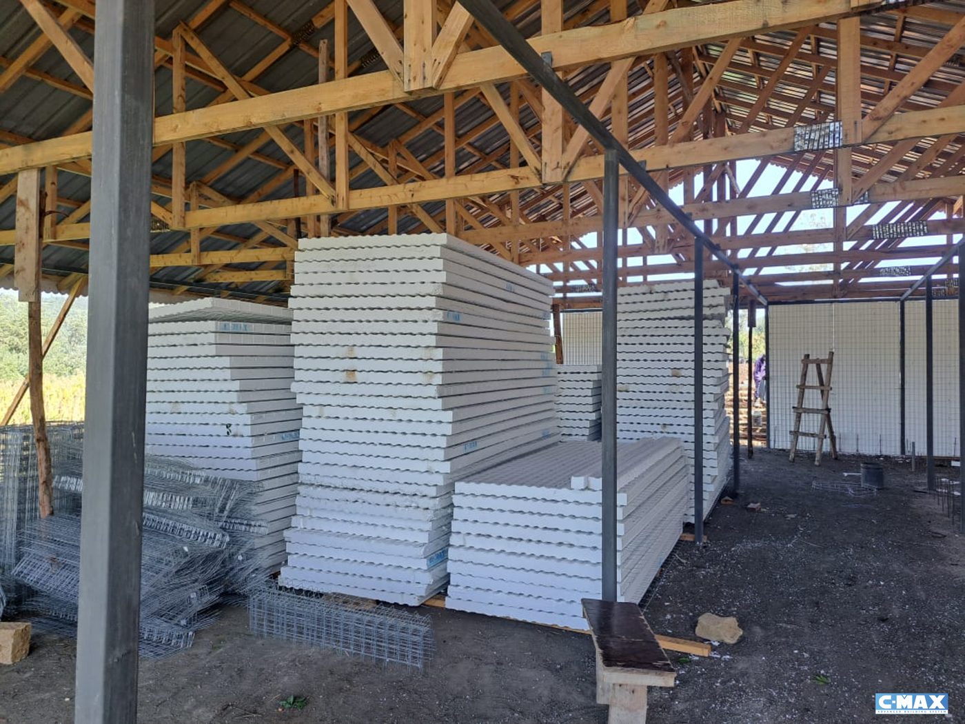 C-MAX EPS panels stocked at the Ruiru plant